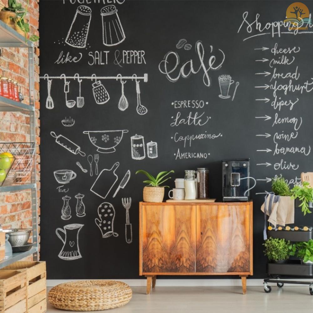 Portable Blackboard Sticker Magnetic Chalkboard Contact Paper Removable Wall Decal Sticker 17.7x78.7 Inch for Home Office School Cafe Restaurant Menu