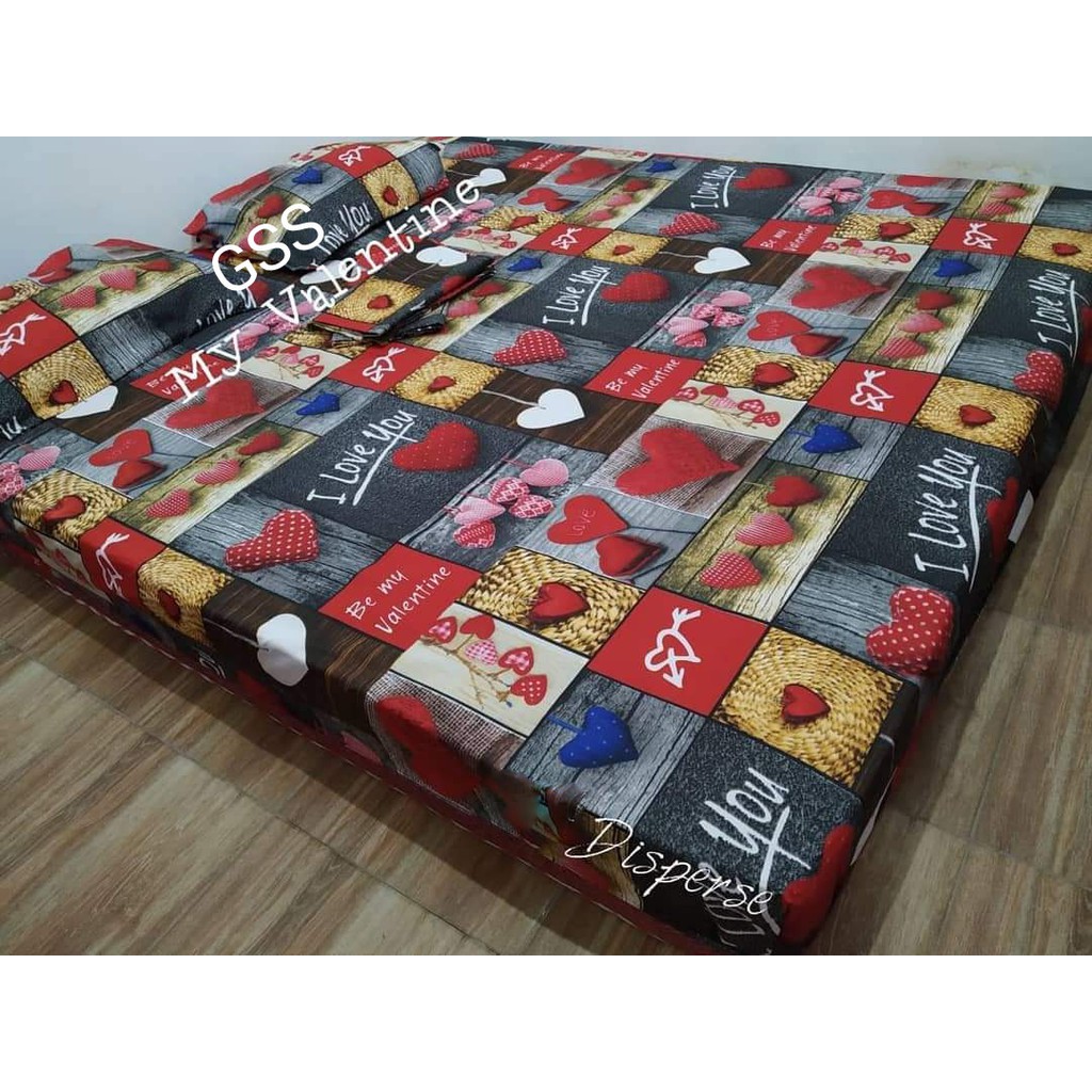 SPREI TERMURAH HOMEMADE MOTIF MY VALENTINE