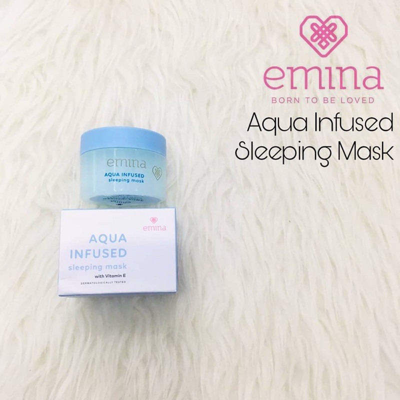 `ღ´ PHINKL `ღ´ ╰☆☆ 𝔢мιℕά ☆☆╮ Emina infused water sleeping mask masker tidur pelembab memperbaiki skin barrier