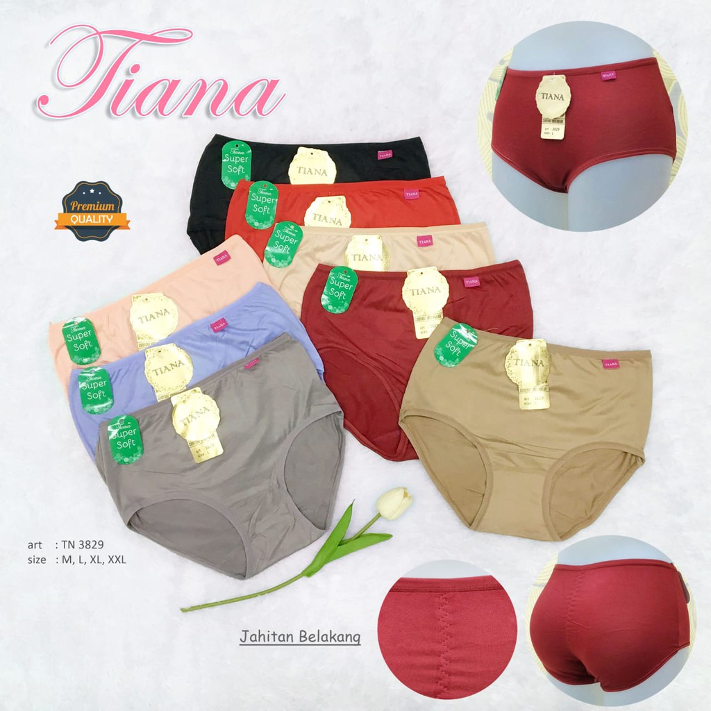 Grosir [ 6-12 PCS] Celana Dalam Wanita Tiana 3829 Original | CD Wanita Soft Quality Art 3829