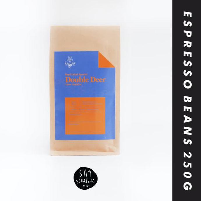 

Kopi- Double Deer 250 gr(Biji Kopi Houseblend-Espresso) - Whole Beans -Biji-Kopi.