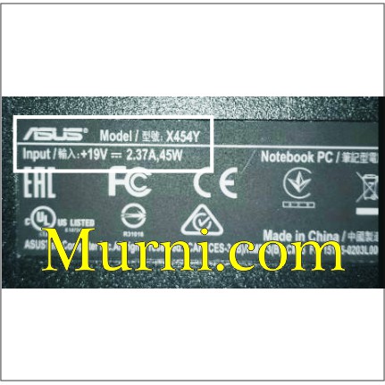 charger asli ces adaptor laptop asus X454Y original