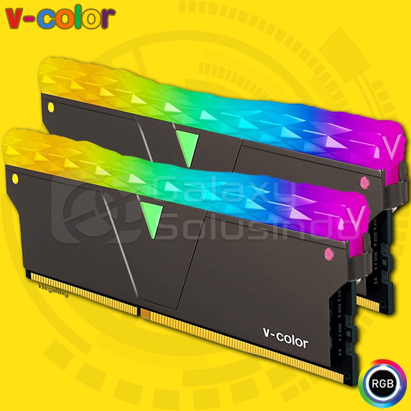 V-COLOR Prism PRO RGB 16GB (2x8) DDR4 3600MHz - Black VCOLOR Memory RAM