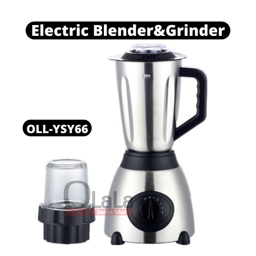 Blender stainless dan kaca Multifungsi 2 IN 1 OLL-YSY66