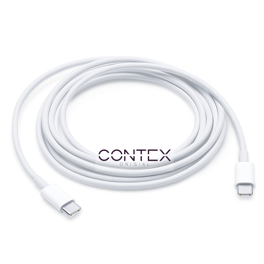 CONTEX - TYPE-C KE TYPE-C - Tipe-C KABEL DATA - USB-C CHARGER CABLE - CABLE PAD - Air - Pro - 1Meter - 2Meter