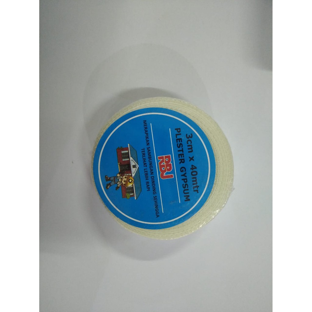 FIBERGLASS TAPE/SERAT FIBER ANTI BOCOR /KASA GYPSUM DENGAN LEM 3CMX40M PLESTER GYPSUM