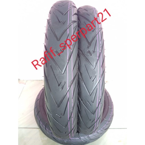 SEPASANG BAN TUBELES UKURAN 80/80 90/80 RING 17 MEREK FDR