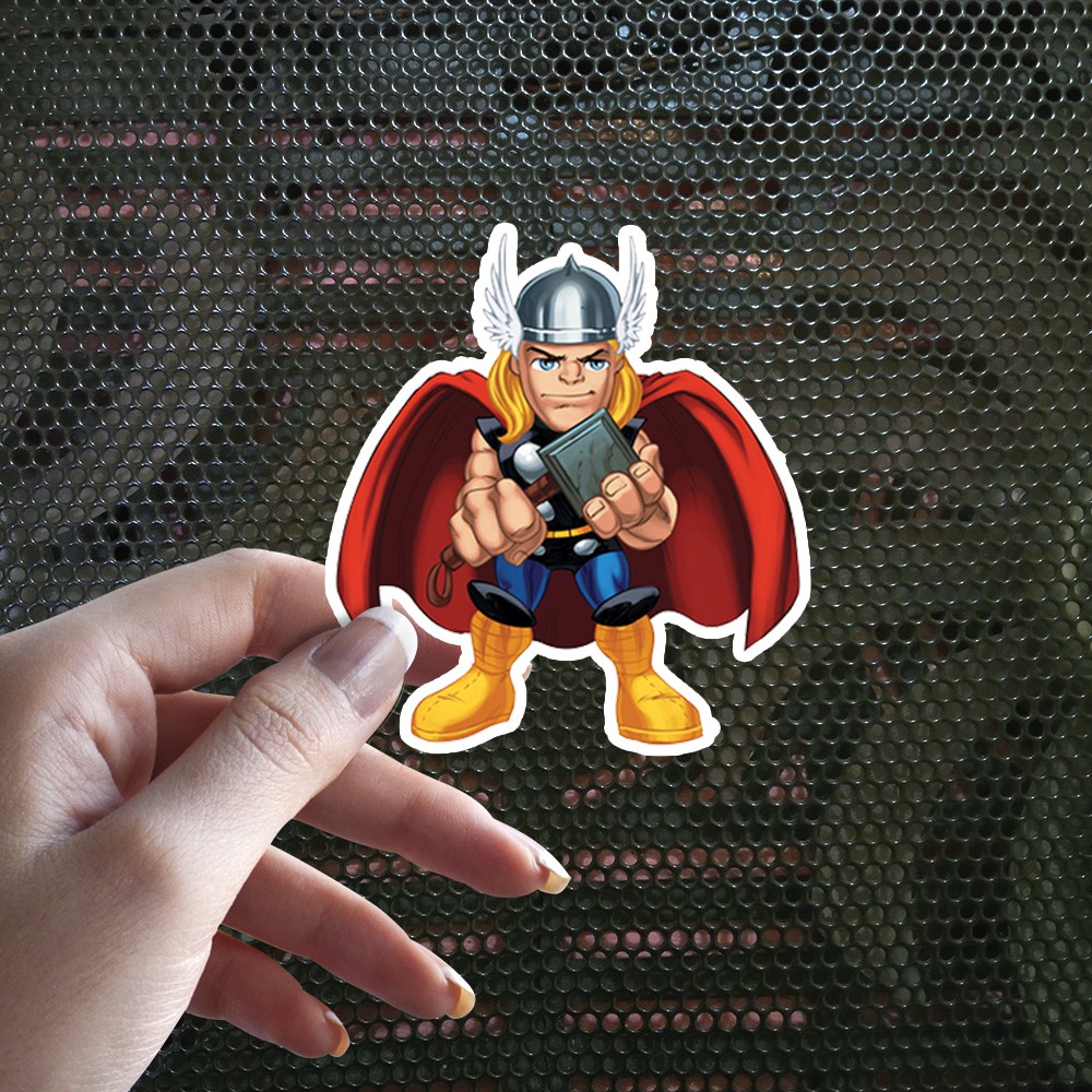

Sticker Decal Vinyl Tahan Air Thor Chibi Versi Komik