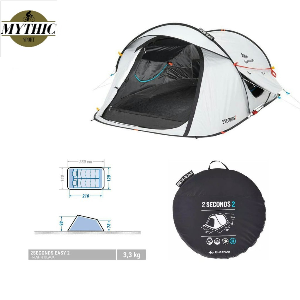 Tenda Quechua Camping Kemah Ground 2 Second 2 Fresh Black 2 Person Camping Shopee Indonesia Tenda Quechua Camping Kemah Ground 2 Second 2 Fresh Black 2 Person Camping Shopee Indonesia