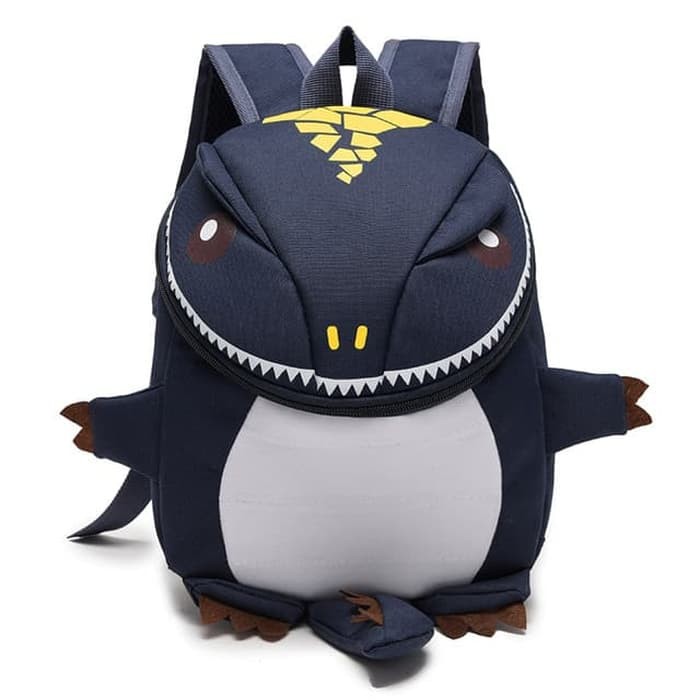 Tas Gendong Anak Cowok Laki Kecil Tk Sd Smp Sma Dan Sekolah Perem SO553  Model Dinosaur Deep Blue