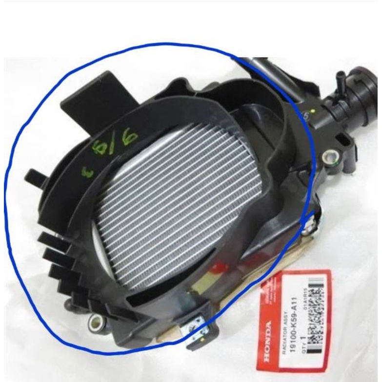 Plastik Dudukan Radiator Comp vario 125 Vario 150 merek hosuya