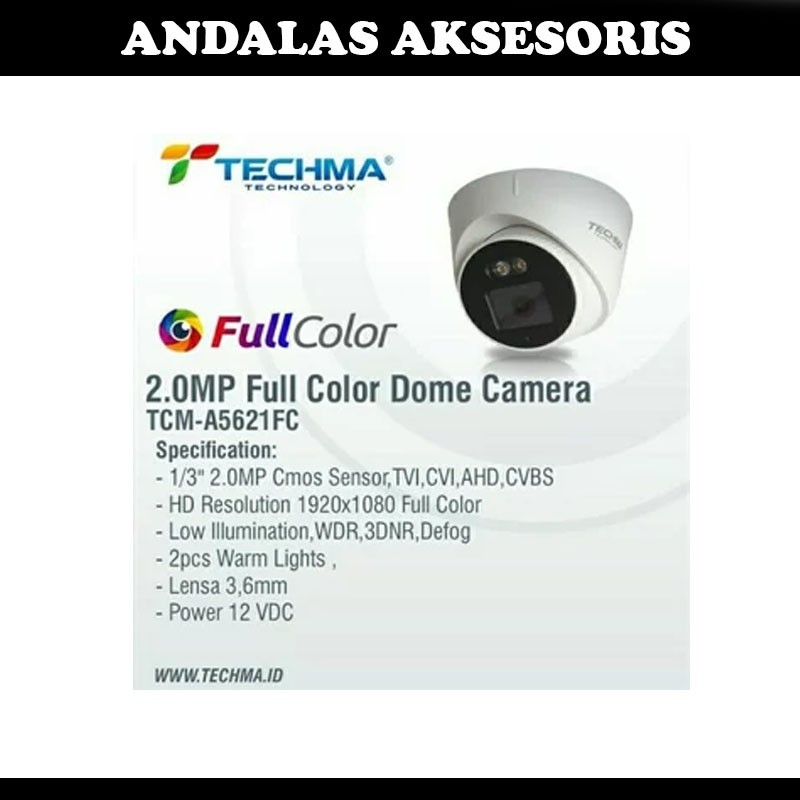 Camera CCTV Indoor TECHMA 2Mp FullColor