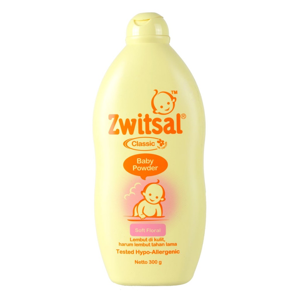 Zwitsal Bedak 100gr Classic Soft Floral / Bedak Bayi switsal