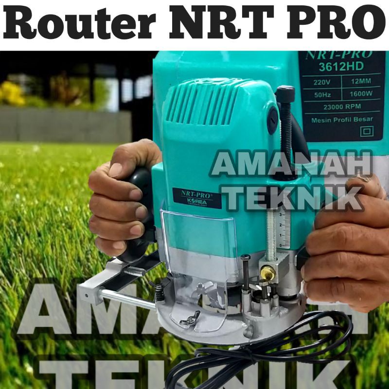 Mesin Profil besar 2 tangan Router bobok kayu NRT PRO 12mm