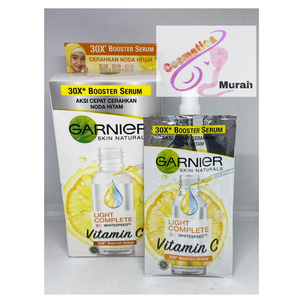 GARNIER BRIGHT COMPLETE SERUM SACHET 7 ML - SERUM WAJAH BRIGHTENING SAKURA WHITE