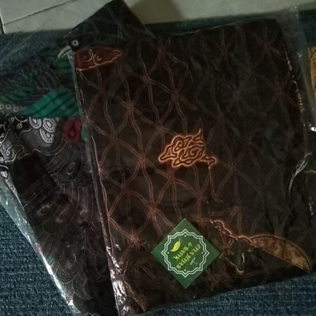 Gamis Batik Modern Murah Katun Halus Kombinasi Truntum, Ori Batik Aksara Pekalongan Big Size Jumbo