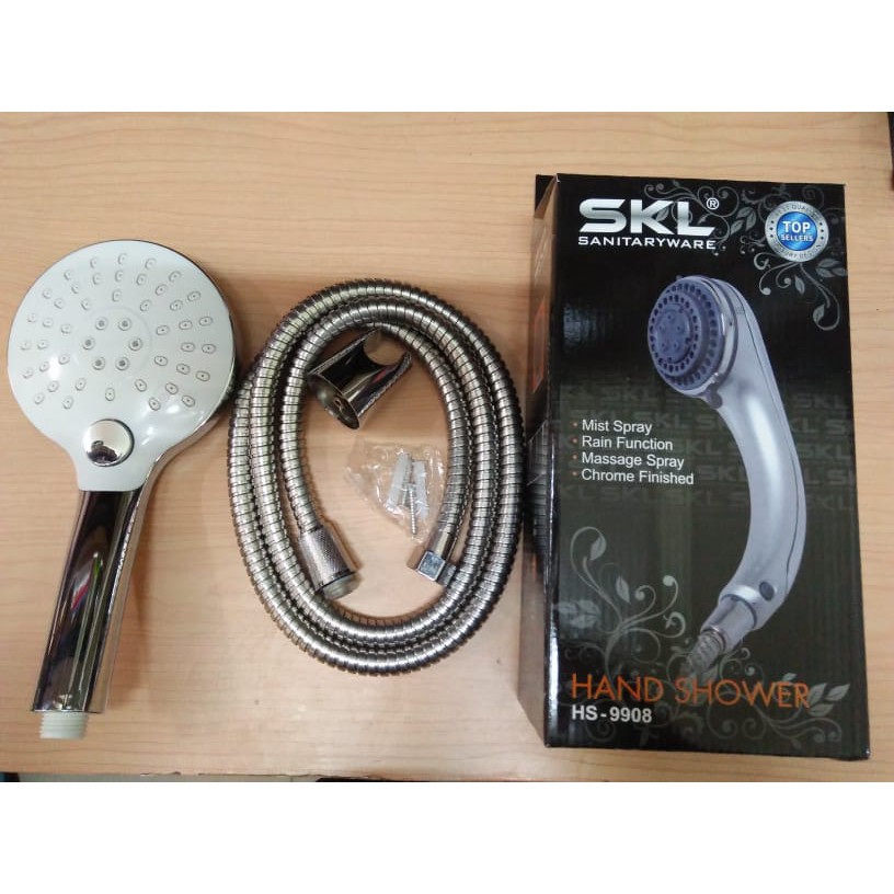 Aneka - Shower Mandi Hand Sower Set Handshower Tombol Stel Air On/Off SKL 9908