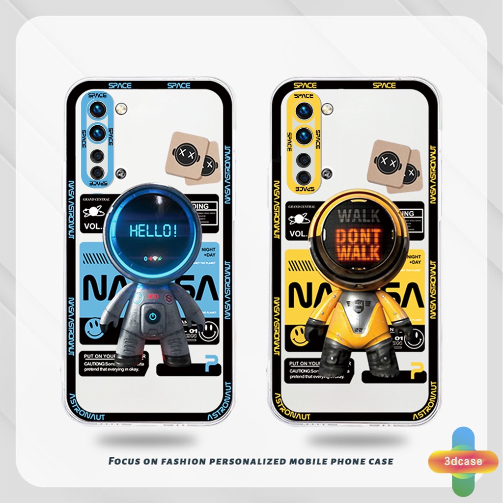 Case HP Realme C11 2021 C21Y C31 C35 C15 C21 C25 C20 C3 C12 C2 C25S 5S 5 5S 5i C17 7i C1 C25Y C2 C3i 6i C20A realme Narzo 20 10 10A 20A 30A A7 A5S A15 A16 Y12 Y20 Y15S A03 NASA Space Astronauts Couple Cover