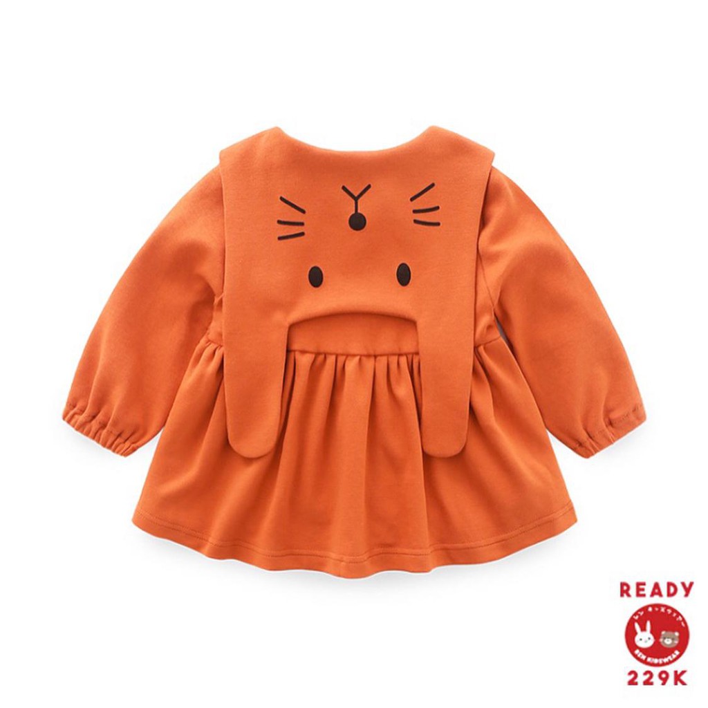 Import ! rabbit dress bayi anak tunika atasan