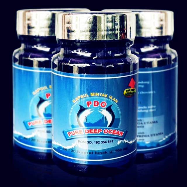 PDO.ORIGINAL MINYAK IKAN[ PURE DEEP OCEAN]dengan omega 3,6,9=65,96% (Nutrisi jaringan otak anak & de