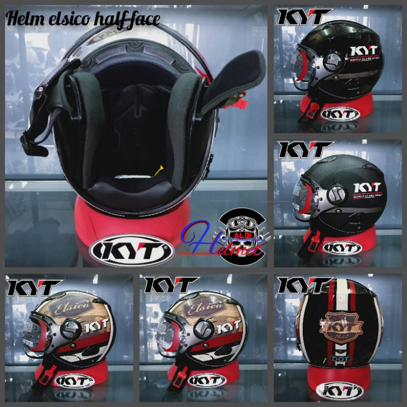Jual Helm KYT elsico Retro bogo Style SNI DOT Indonesia