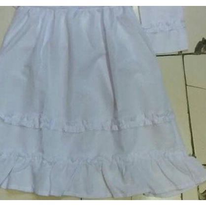 ❈ Baju muslim anak / Gamis putih polos ➱