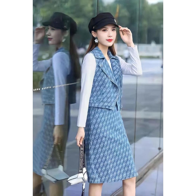 DRESS DENIM PREMIUM BANGKOK BKK , KOREAN STYLE