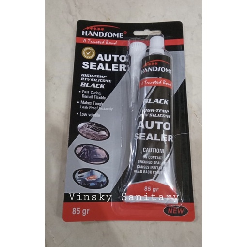 Lem AUTO SEALER hitam / lem silicone hitam/lem bemper kaca mobil BESAR
