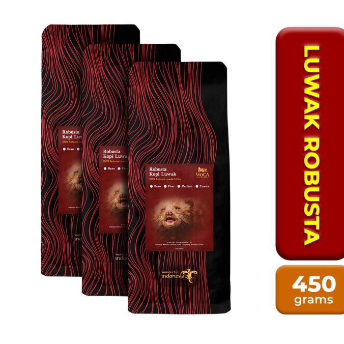 

[ COD ] WoCA Kopi Luwak Robusta 150 gram X 3 Pack MURAH Kode 891