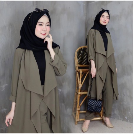 DOLLA ONE SET / BAJU SETELAN WANITA TERBARU 2021 / BAJU SETELAN RAYON