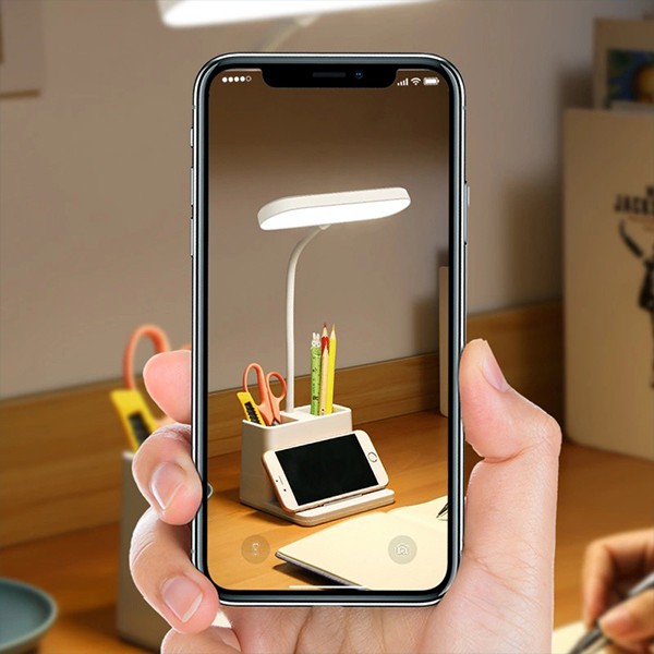 LED lampu baca pen + HP  holder