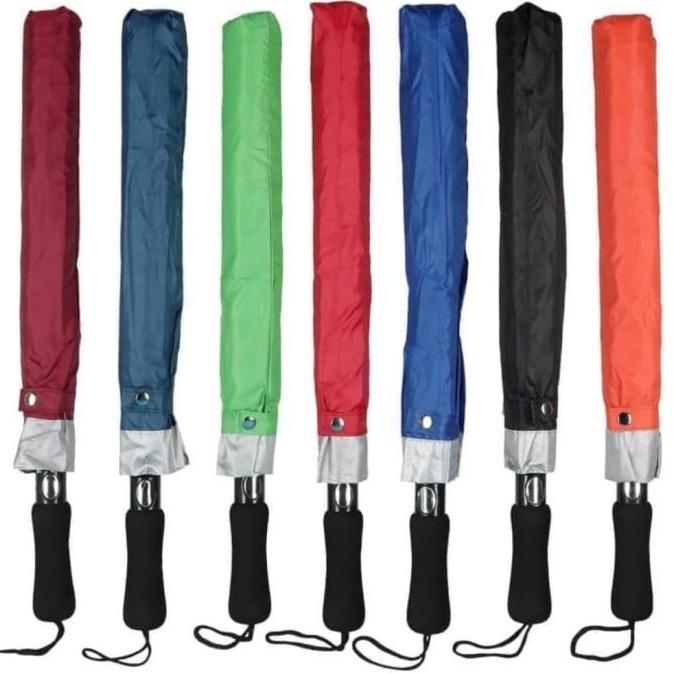 PAYUNG LIPAT 2 GOLF OTOMATIS JUMBO BESAR - PAYUNG BESAR OTOMATIS BUKA