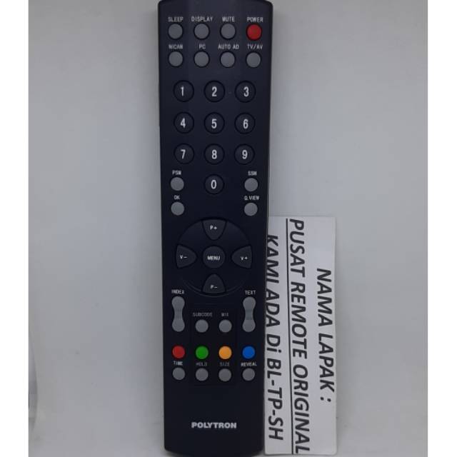 REMOTE REMOT TV POLYTRON LED LCD ORIGINAL ASLI TIPE LAMA