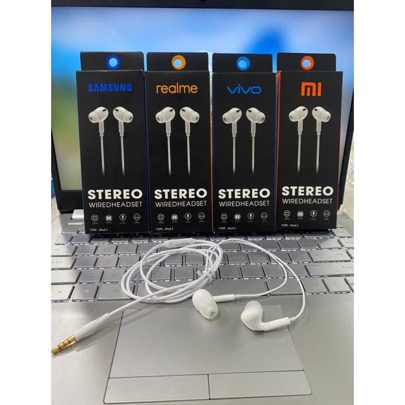 GROSIR/ECER/COD] HANDSFREE/HEADSET/HF BRANDED SAMSUNG/OPPO/VIVO/XIAOMI IPOD 3