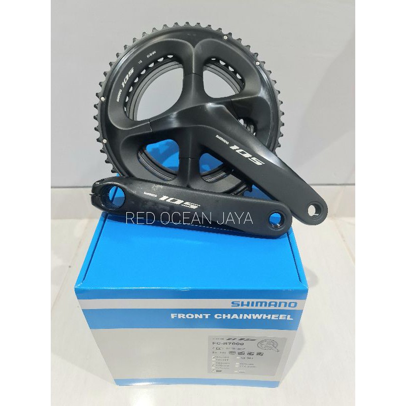 shimano crank set 105 R7000 53-39T x 170mm crank 53 39T dengan BB