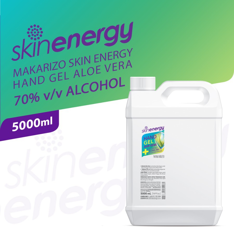 Makarizo Skin Energy Hand Gel Aloe Vera 5000 mL – Alkohol 70% v/v