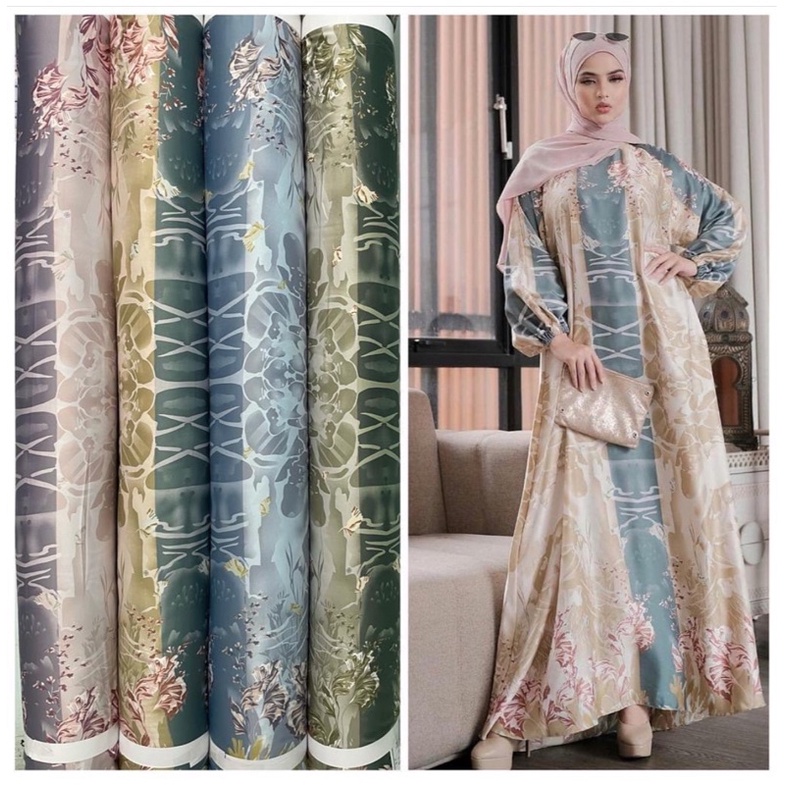 Bahan Kain Diorsilka Neptune / RiaMirandai/ bahan gamis seragam / kain silk meteran murah maxamara