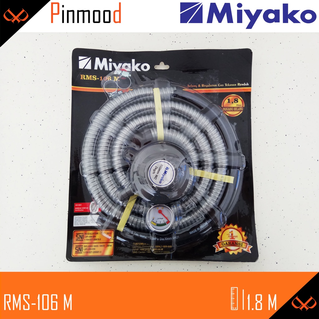 MIYAKO SELANG + REGULATOR KOMPOR RMS-106 M MURAH