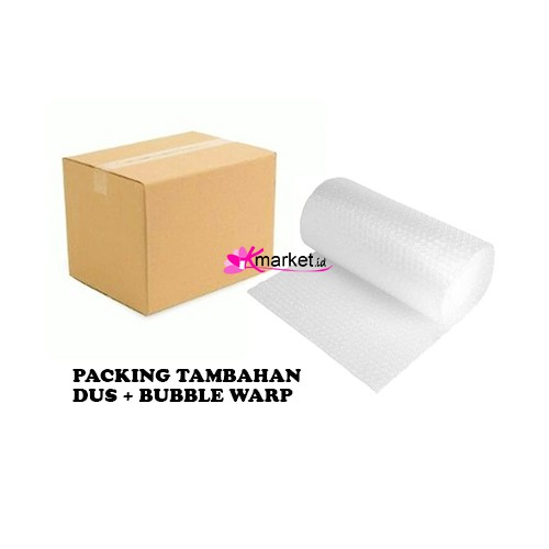 TAMBAHAN PACKING DUS + BUBBLE WRAP UNTUK BARANG MUDAH PECAH