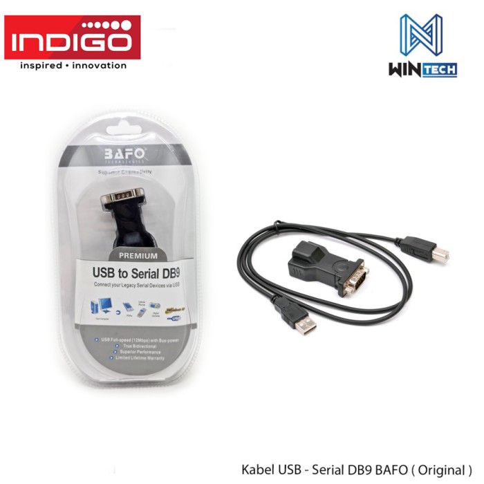 USB To Serial DB9 BAFO ORI / CABLE USB TO RS232 / DB9 BAFO ORI