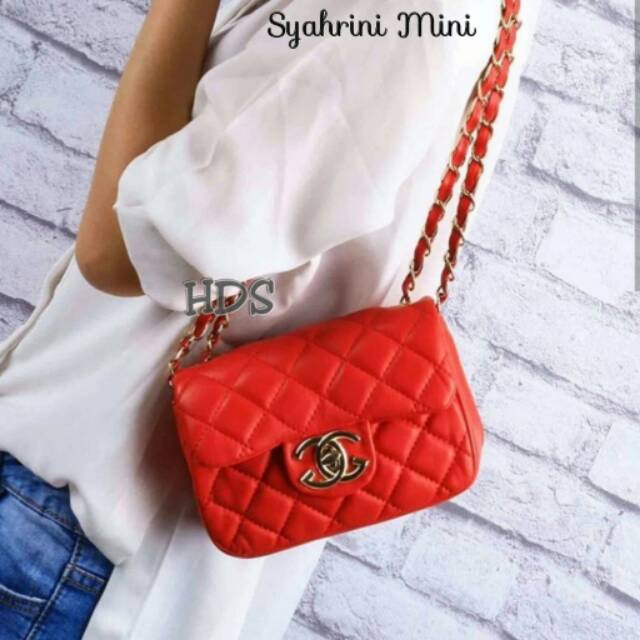 Slingbag syahrini mini tas selempang tas mewah harga murah tas lokal tas wanita terbaru