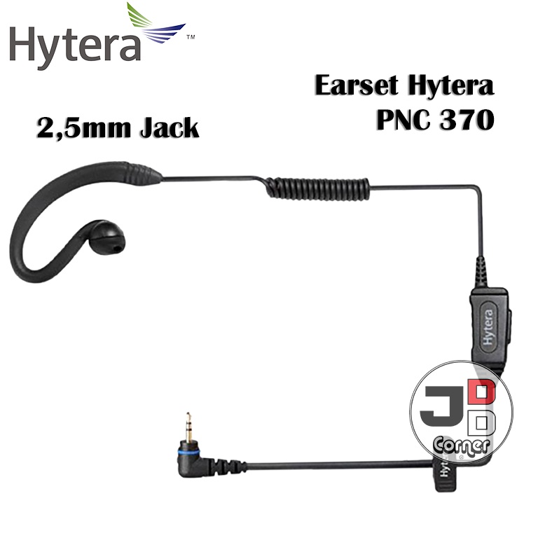 Earset Hytera EHS16 ORIGINAL HT POC 2.5 mm Jack PTT Handsfree Earphone