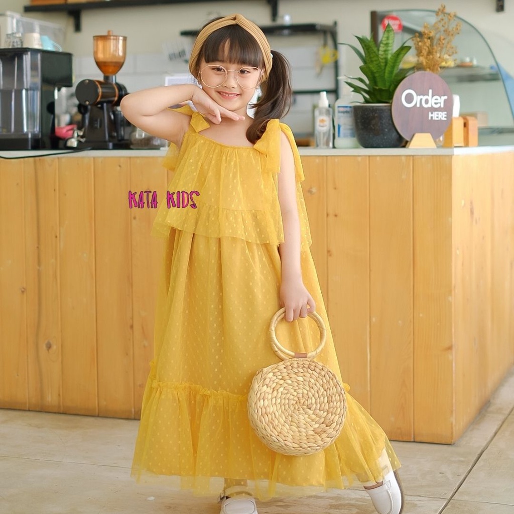 KATA KIDS Dress Anak/Lace Dress Anak/Gaun Anak Tiara Original by Kata Kids