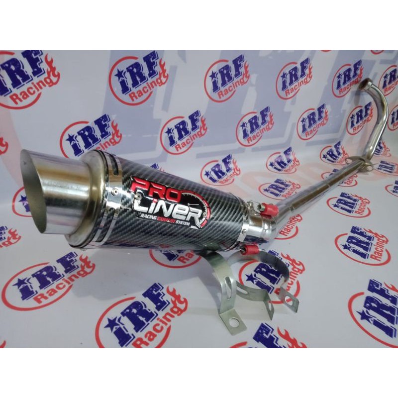 Knalpot racing pro liner carbon Vixion old,Vixion new