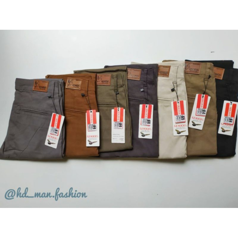 Celana Chino Pria Reguler Fit Standar /Celana Panjang