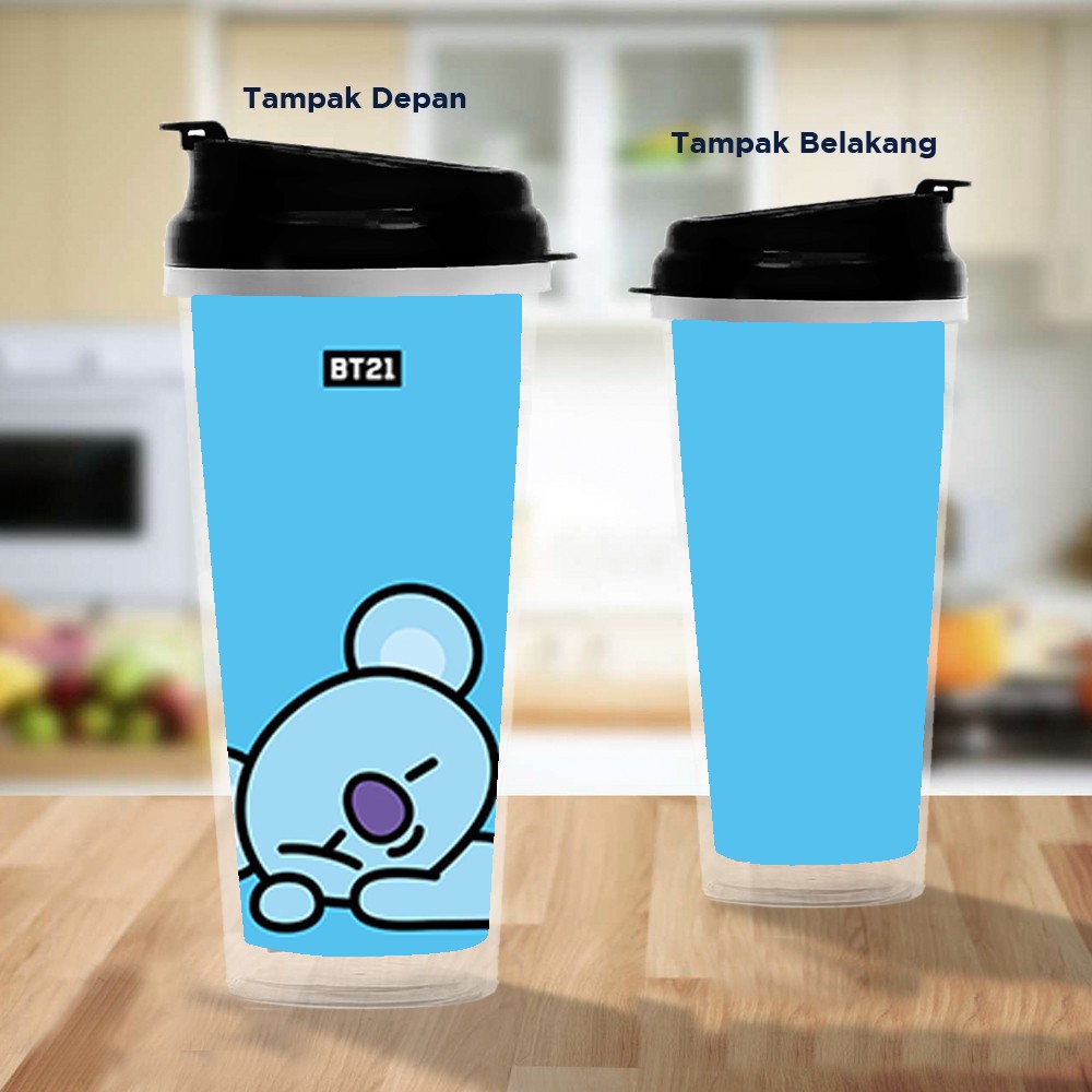 Pusat Mode Tumbler/Tempat Minum Design BT21 Koya