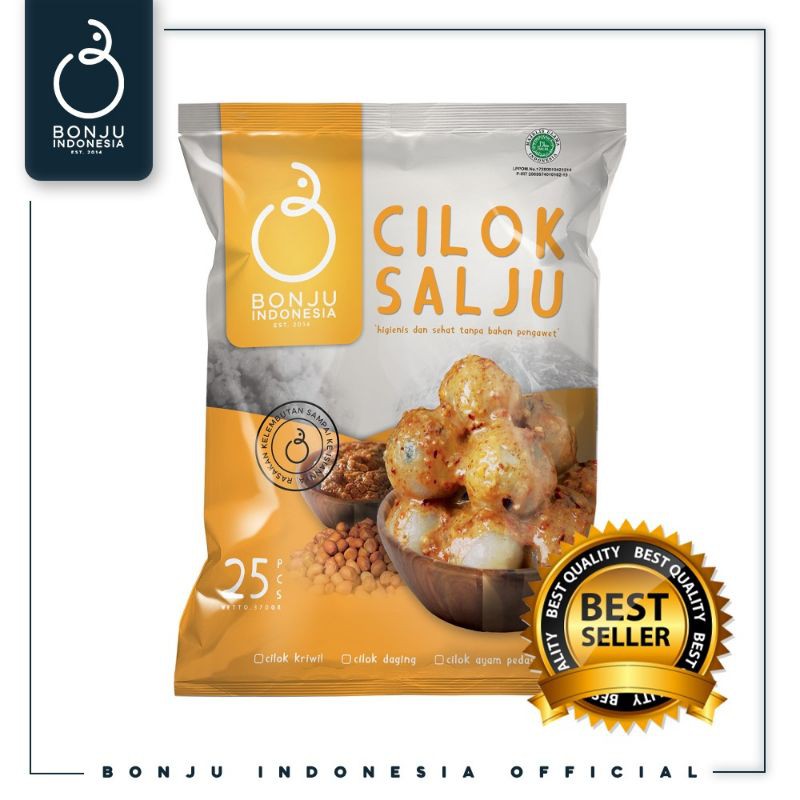

Cilok Daging Bumbu kacang Bonju