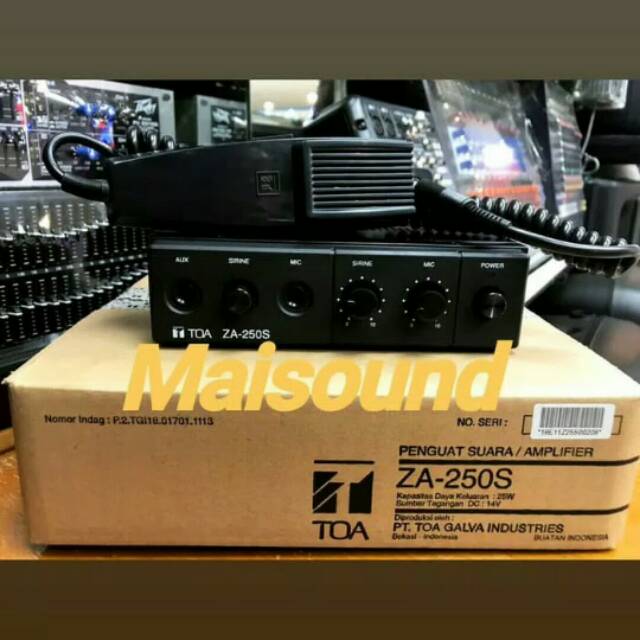 TOA ZA-250S ZA 250S ZA 250 S Za250S car amplifier ampli 28W