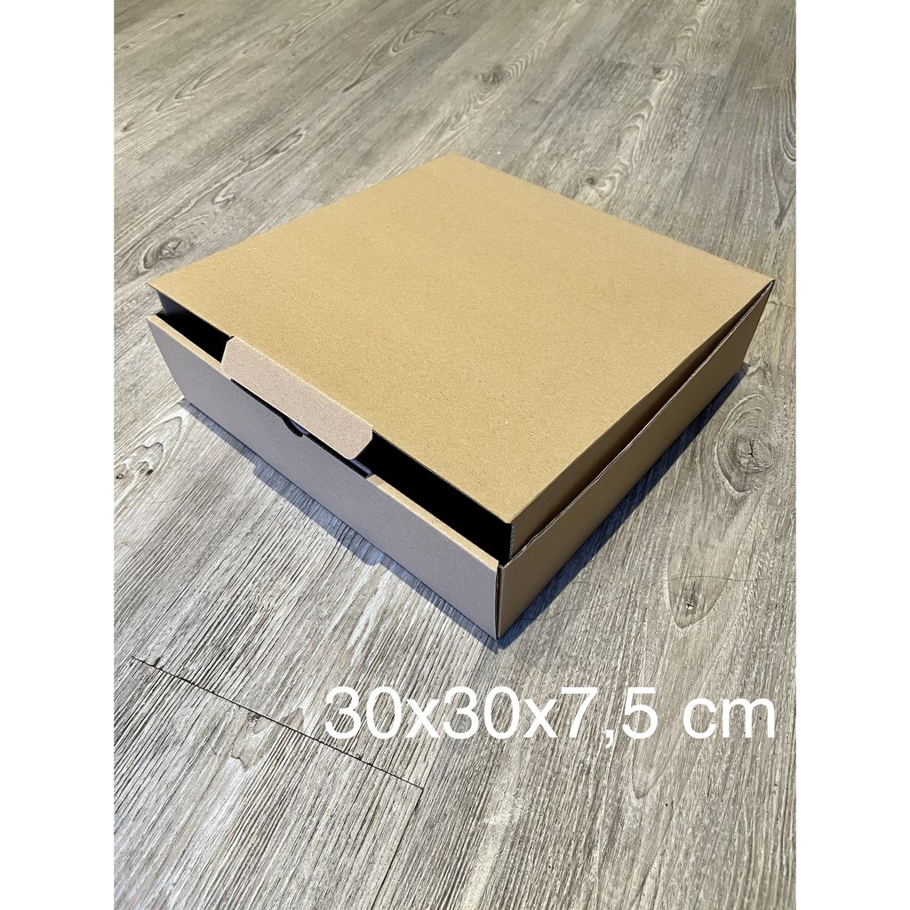 

(10pcs) Kardus Uk. 30x30x7,5 cm....Die Cut kotak Kue, snack -aksesoris-dll model box pizza
