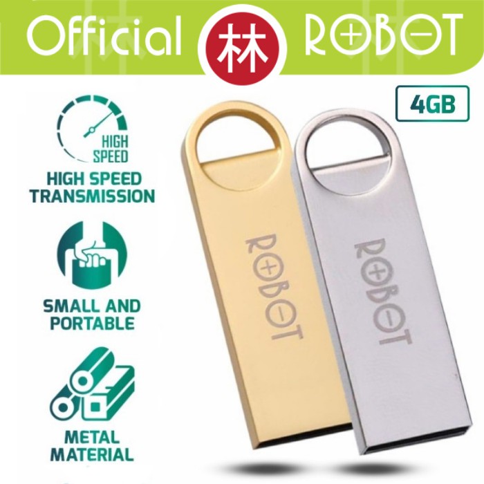 Robot RF304 4GB Flashdisk Metal High Speed &amp; Lightweight USB